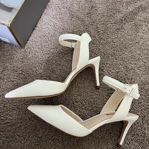 Louise et Cie white heels